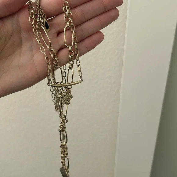 Free people layered charm necklace - Picture 2 of 4